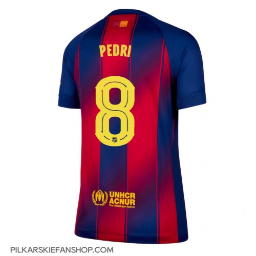 Koszulka piłkarska Barcelona Pedri Gonzalez #8 Strój Domowy dla kobiety 2025-26 tanio Krótki Rękaw Koszulka piłkarska Barcelona Pedri Gonzalez #8 Strój Domowy dla kobiety 2025-26 tanio Krótki Rękaw